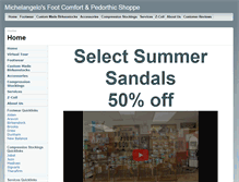Tablet Screenshot of pedorthicsolutions.com